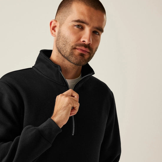 Men's Pro Quarter Zip Sweatshirt | Black