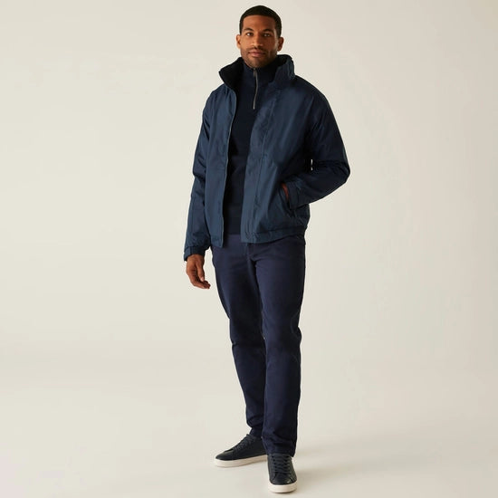 Men's Dover Fleece Lined Waterproof Insulated Bomber Jacket | Navy