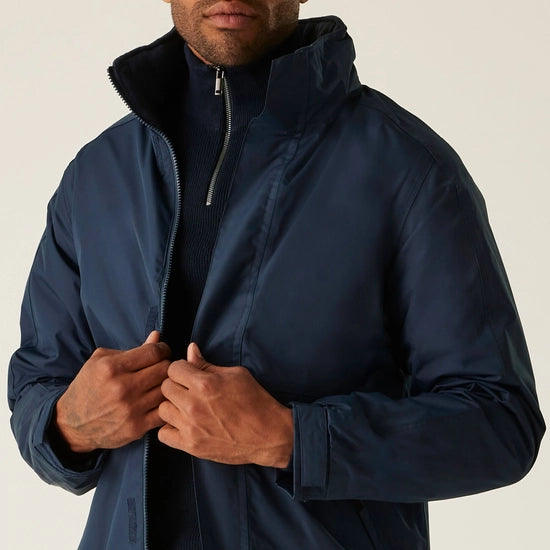 Men's Dover Fleece Lined Waterproof Insulated Bomber Jacket | Navy