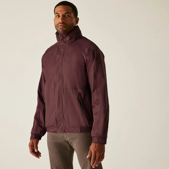 Men's Dover Fleece Lined Waterproof Insulated Bomber Jacket | Burgundy