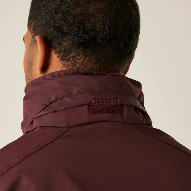 Men's Dover Fleece Lined Waterproof Insulated Bomber Jacket | Burgundy