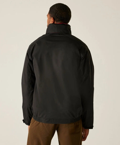 Men's Dover Fleece Lined Waterproof Insulated Bomber Jacket | Black Classic Red