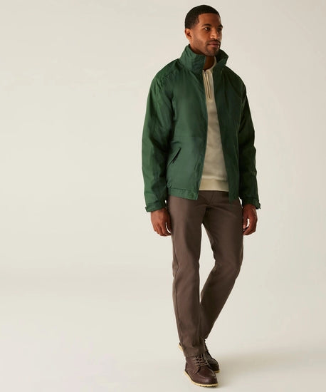 Men's Dover Fleece Lined Waterproof Insulated Bomber Jacket | Dark Green Dark Grey