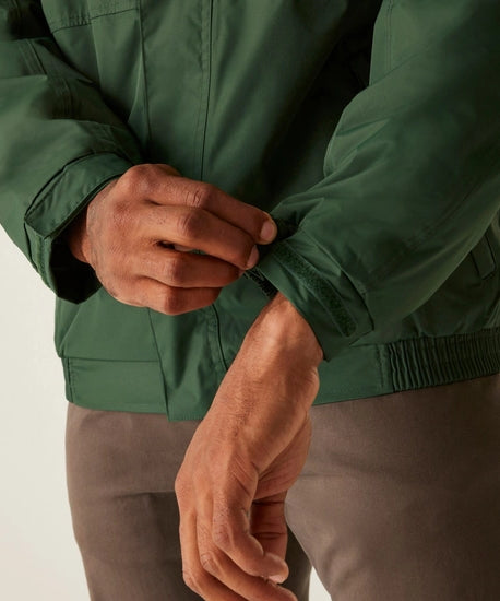 Men's Dover Fleece Lined Waterproof Insulated Bomber Jacket | Dark Green Dark Grey