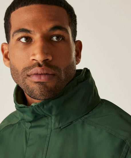 Men's Dover Fleece Lined Waterproof Insulated Bomber Jacket | Dark Green Dark Grey