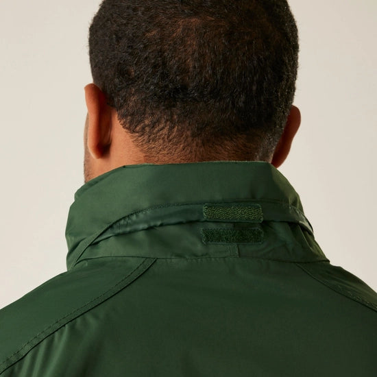 Men's Dover Fleece Lined Waterproof Insulated Bomber Jacket | Dark Green Dark Grey