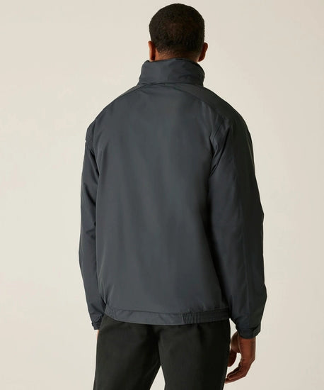 Men's Dover Fleece Lined Waterproof Insulated Bomber Jacket | Seal Grey Black