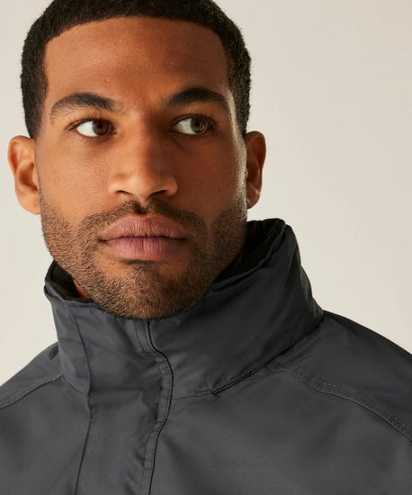 Men's Dover Fleece Lined Waterproof Insulated Bomber Jacket | Seal Grey Black