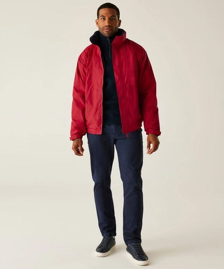 Men's Dover Fleece Lined Waterproof Insulated Bomber Jacket | Classic Red Navy