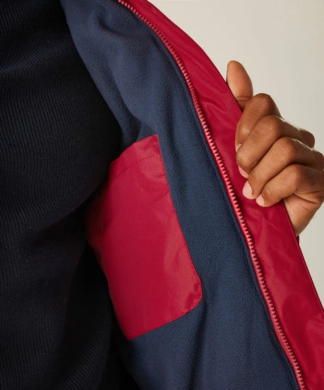 Men's Dover Fleece Lined Waterproof Insulated Bomber Jacket | Classic Red Navy