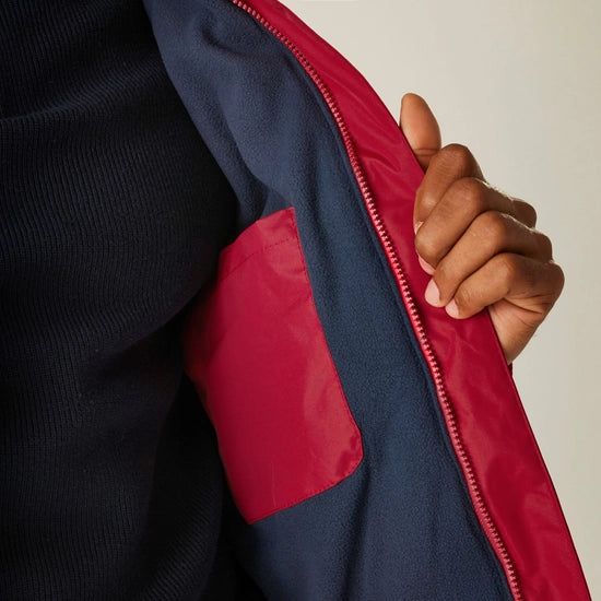 Men's Dover Fleece Lined Waterproof Insulated Bomber Jacket | Classic Red Navy