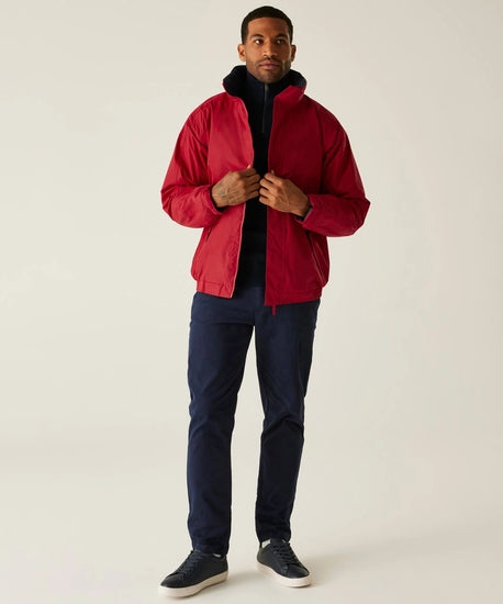 Men's Dover Fleece Lined Waterproof Insulated Bomber Jacket | Classic Red Navy