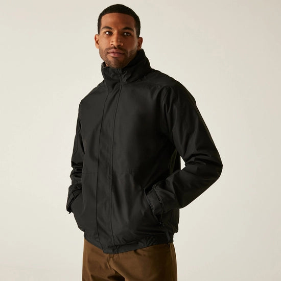Men's Dover Fleece Lined Waterproof Insulated Bomber Jacket | Black