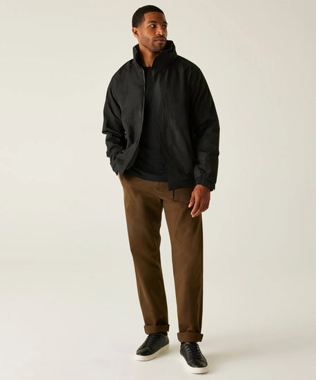 Men's Dover Fleece Lined Waterproof Insulated Bomber Jacket | Black