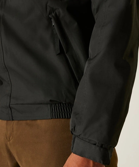 Men's Dover Fleece Lined Waterproof Insulated Bomber Jacket | Black