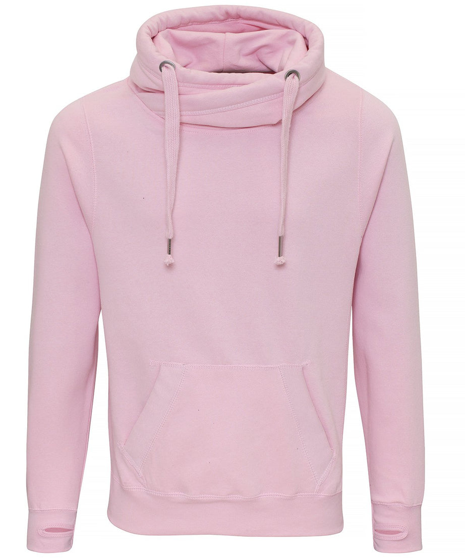 JH021 Cross Neck Hoodie – Heavyweight 330gsm Cotton Blend
