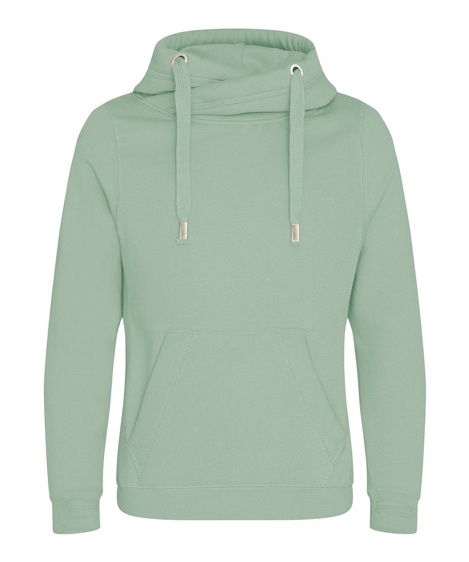 JH021 Cross Neck Hoodie – Heavyweight 330gsm Cotton Blend