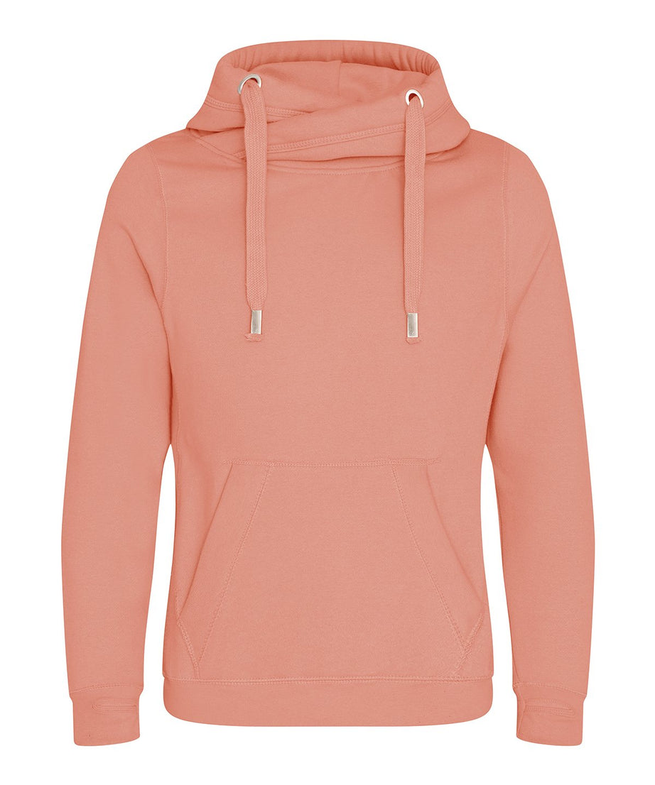 JH021 Cross Neck Hoodie – Heavyweight 330gsm Cotton Blend