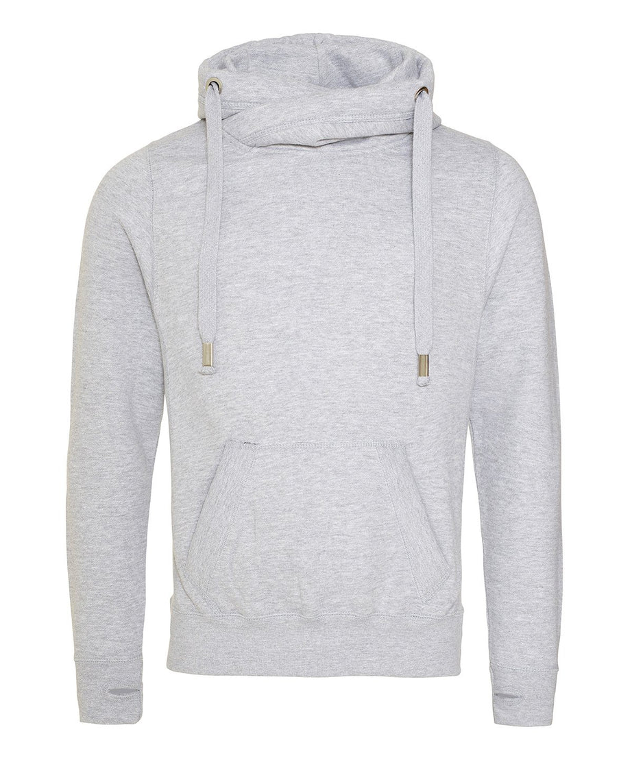 JH021 Cross Neck Hoodie – Heavyweight 330gsm Cotton Blend