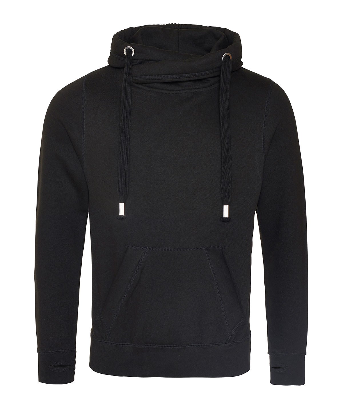 JH021 Cross Neck Hoodie – Heavyweight 330gsm Cotton Blend