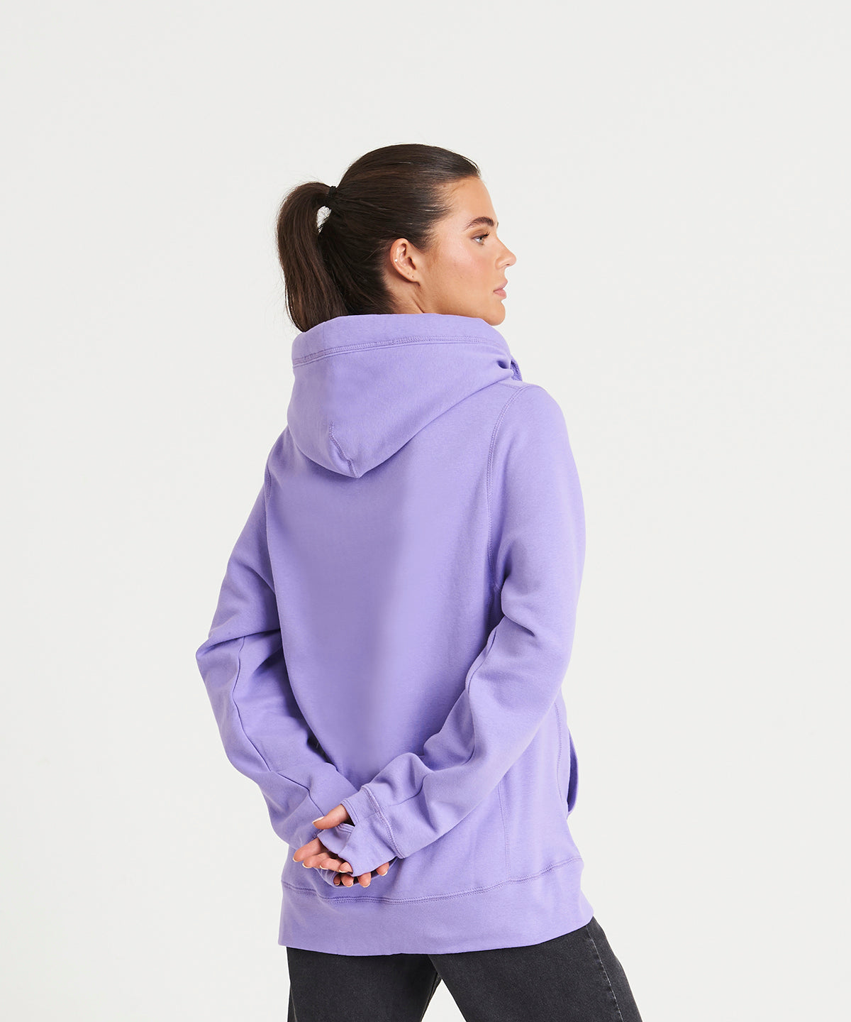JH021 Cross Neck Hoodie – Heavyweight 330gsm Cotton Blend