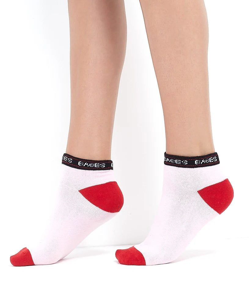 BABES SLOGAN THREE PACK OF TRAINER SOCKS