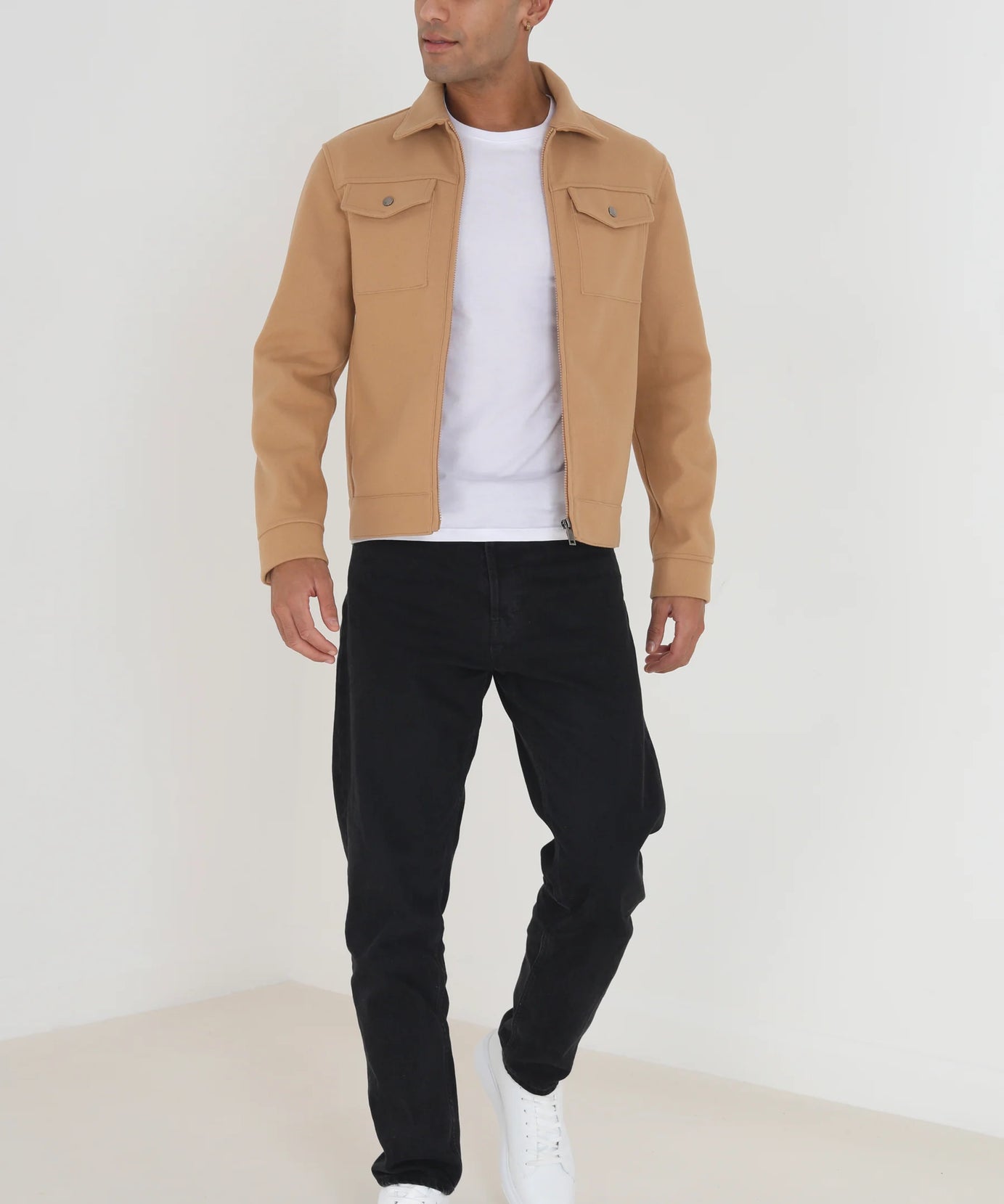 WESTERN STYLE FAUX WOOL JACKET