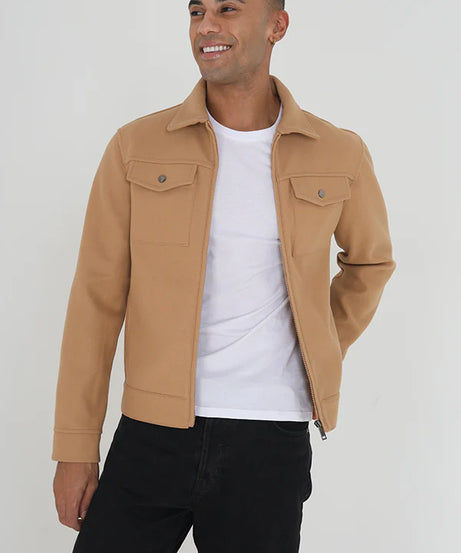 WESTERN STYLE FAUX WOOL JACKET